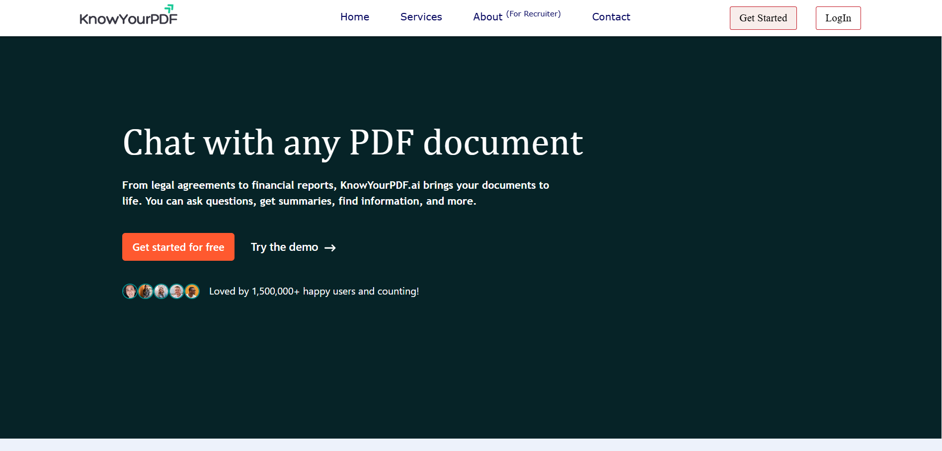 KnowYourPDF – AI-Powered PDF Question Answering